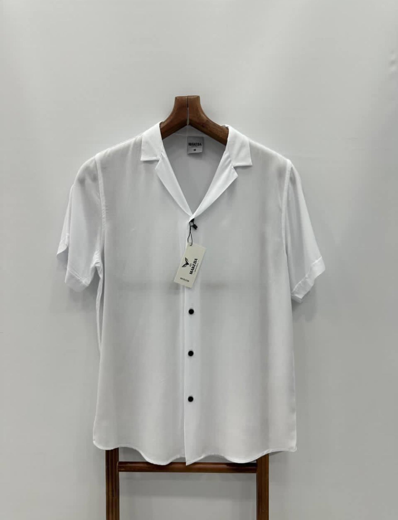 Makeba Men's Classic Black Short Sleeve Shirt