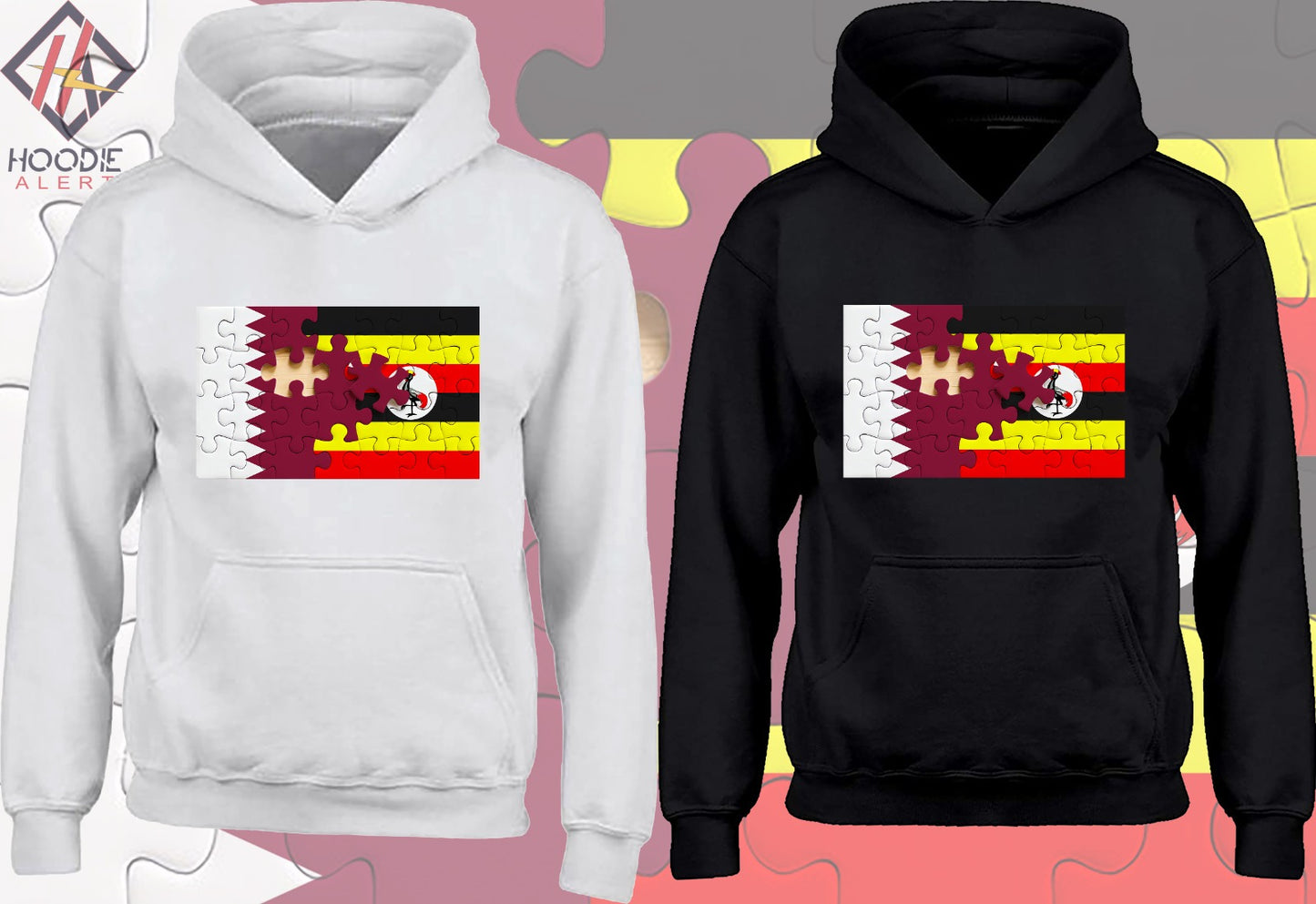 Puzzle Flag Hoodie – Celebrate Unity and Style